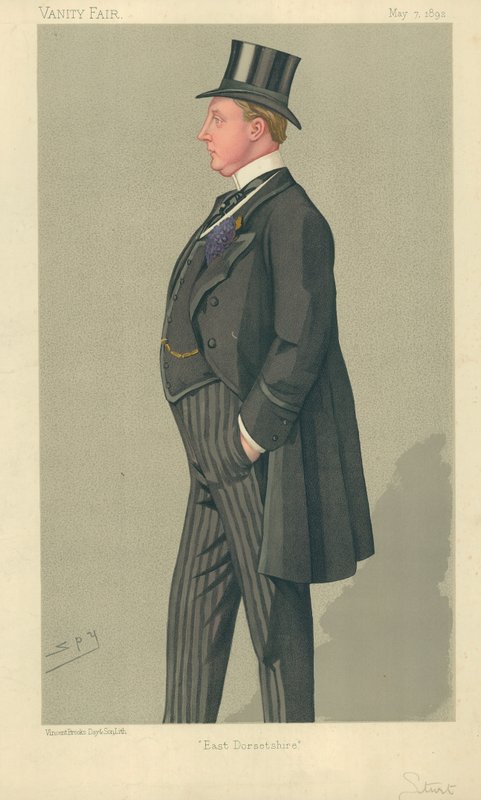 The Hon Humphrey Sturt, East Dorsetshire, 7. toukokuuta 1892, Vanity Fair -sarjakuva tekijältä Leslie Matthew Ward