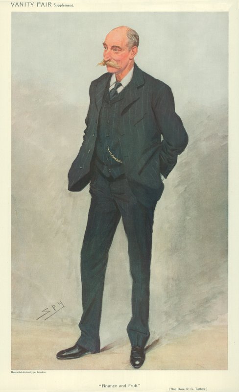 The Hon Robert Garnett Tatlow, Glasgow, 16. kesäkuuta 1909, Vanity Fair -sarjakuva tekijältä Leslie Matthew Ward
