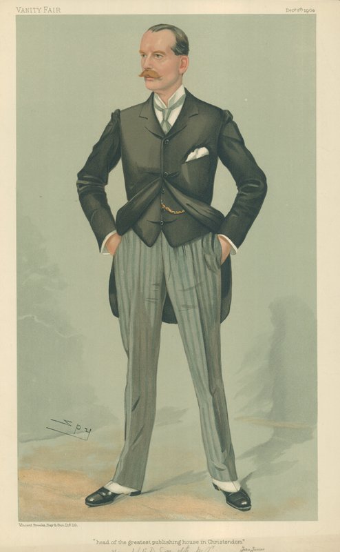 The Hon W F D Smith, kristikunnan suurimman kustantajan johtaja, 8. joulukuuta 1904, Vanity Fair -sarjakuva tekijältä Leslie Matthew Ward