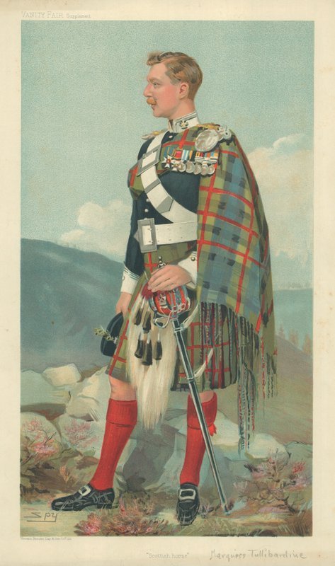 The Marquis of Tullibardine, Scottish Horse, 23. maaliskuuta 1905, Vanity Fair sarjakuva tekijältä Leslie Matthew Ward