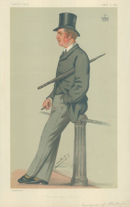 The Marquis of Waterford, Waterfordin suuri mies, 9. elokuuta 1879, Vanity Fair -sarjakuva tekijältä Leslie Matthew Ward