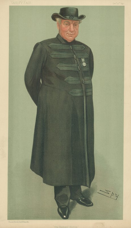 Pastori Arthur Robins, Sotilaiden piispa, 23. joulukuuta 1897, Vanity Fair -sarjakuva. tekijältä Leslie Matthew Ward