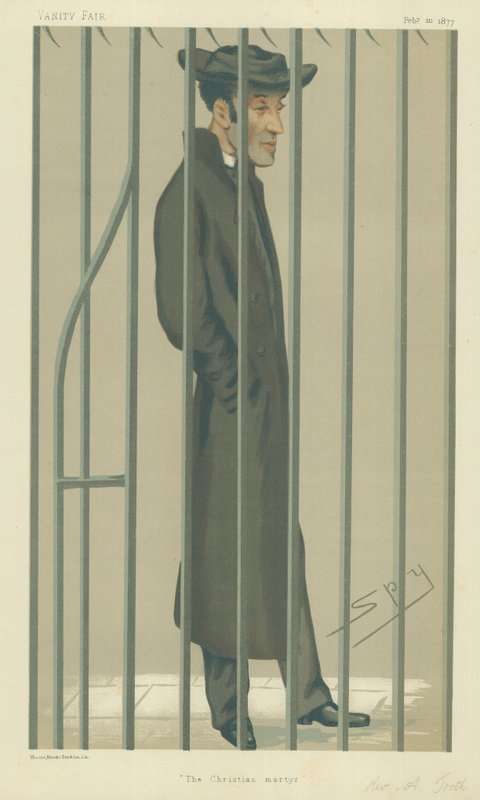 Reverend Arthur Tooth, kristitty marttyyri, 10. helmikuuta 1877, Vanity Fair -sarjakuva tekijältä Leslie Matthew Ward