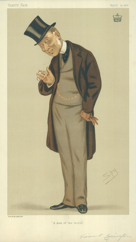 Varakreivi Torrington, Maailman mies, 15. huhtikuuta 1876, Vanity Fair -sarjakuva tekijältä Leslie Matthew Ward