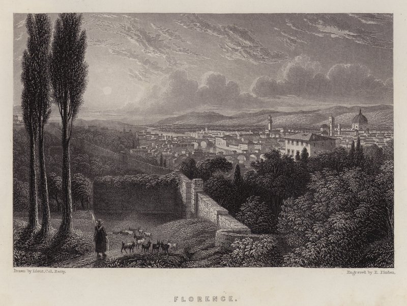 Firenze (väri litho) tekijältä Lieutenant Colonel (after) Batty
