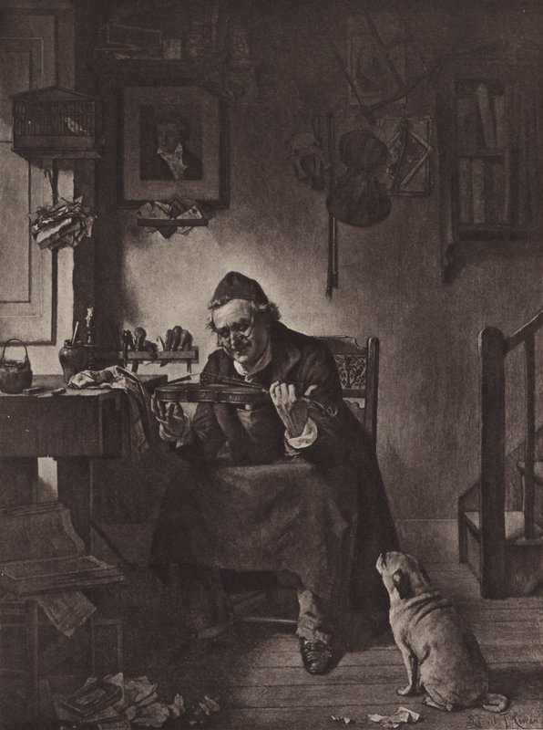 The Old Strad (litho) tekijältä Lionel J. Cowen