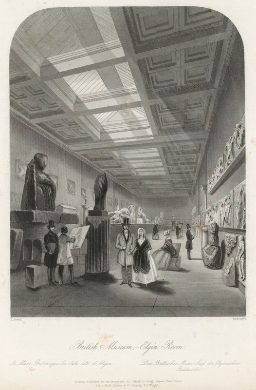 Elgin-huone British Museumissa tekijältä Llewellyn Jewitt