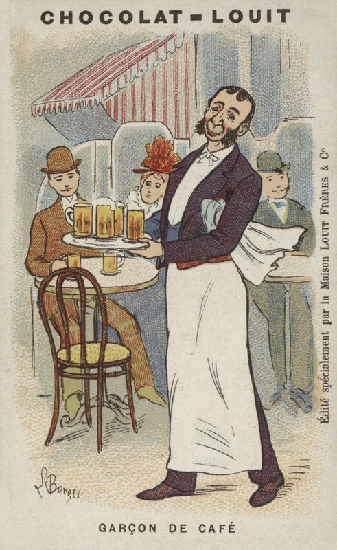 Garcon de Cafe (kromoliitti) tekijältä Louis Borgex