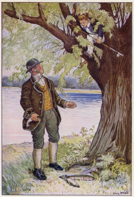 Kuvitus Tom Brownin koulupäiville tekijältä Louis John Rhead