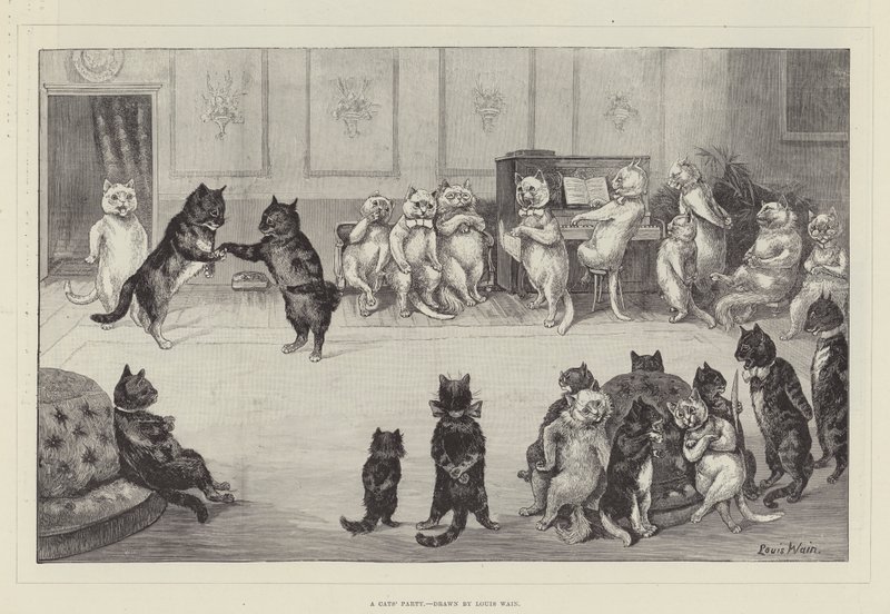 Kissojen juhlat tekijältä Louis Wain