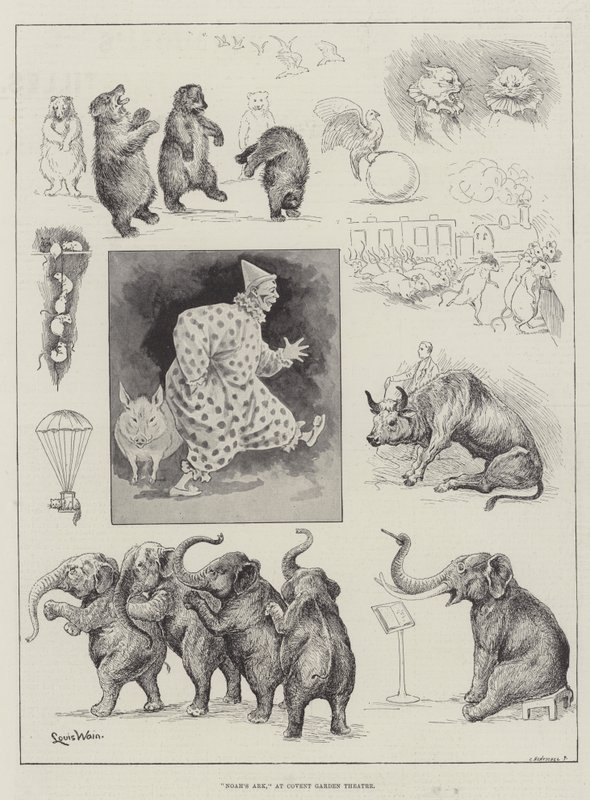 Nooan arkki Covent Garden -teatterissa tekijältä Louis Wain