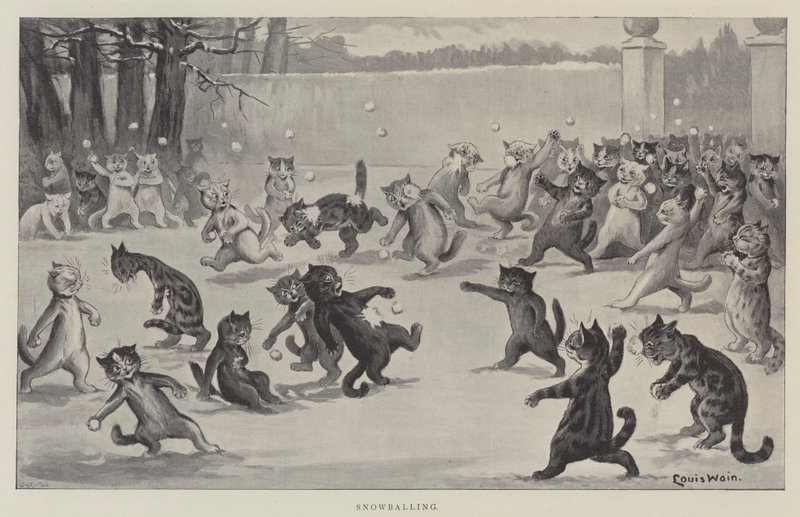 Lumipalloa tekijältä Louis Wain