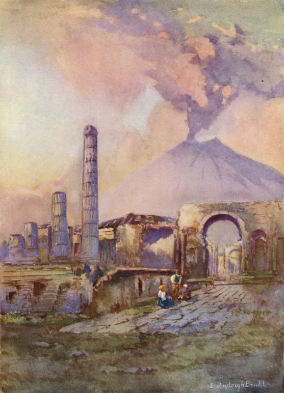 Pompei, Vesuvius kaukaisuudessa tekijältä Louis Burleigh Bruhl