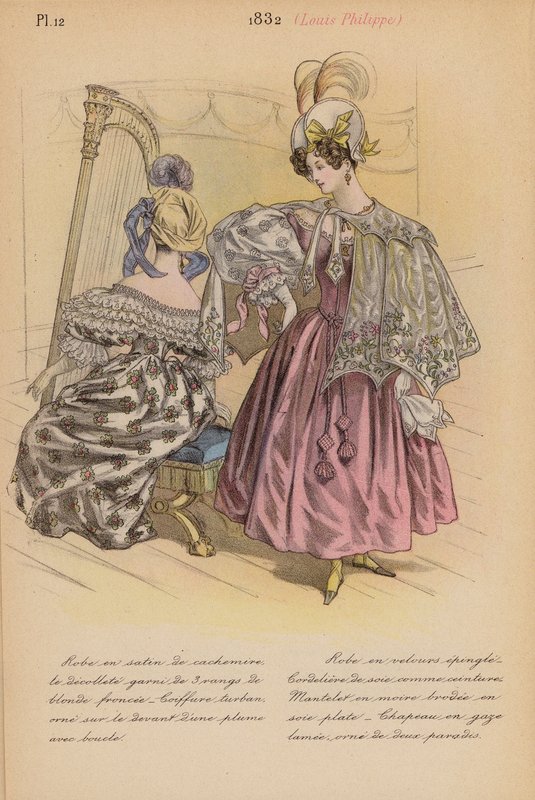Ranskalainen muoti: Louis-Philippe (värilitro) 1832. tekijältä Louis Colas