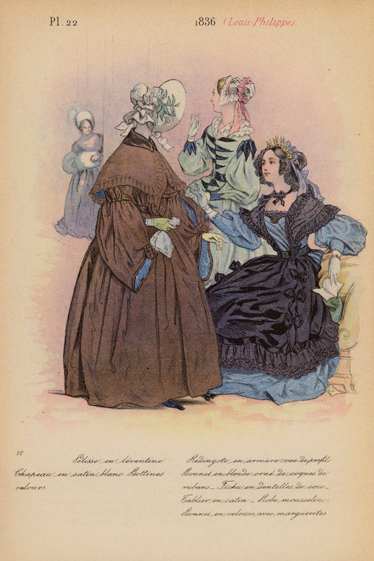 Ranskalainen muoti: Louis-Philippe (värilitro) 1836. tekijältä Louis Colas