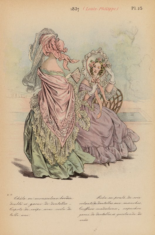 Ranskalainen muoti: Louis-Philippe (värilitro) 1837. tekijältä Louis Colas