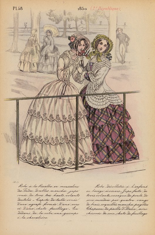 Ranskalainen muoti: Republique (värilitro): 1850, 2e Republique (värilitro) tekijältä Louis Colas