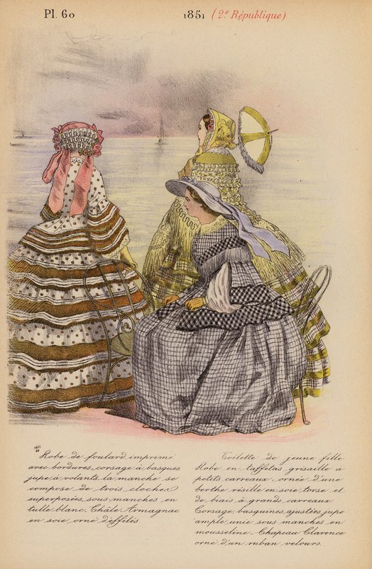 Ranskalainen muoti: Republique (värilitro): 1851, 2e Republique (värilitro) tekijältä Louis Colas