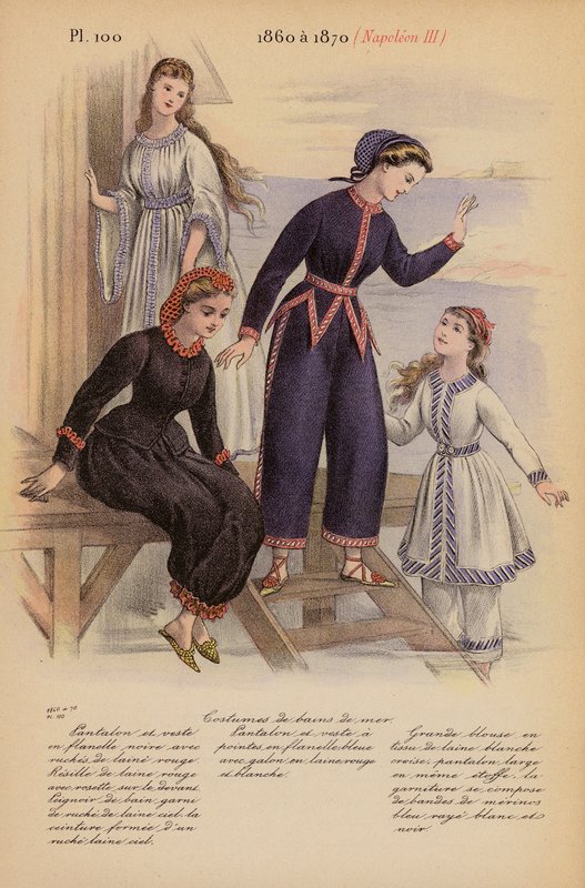 Ranskalainen muoti: Napoleon III (värilitografia). tekijältä Louis Colas