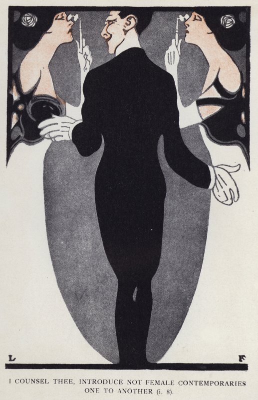Neuvon sinua, älä esittele naisaikalaisia toisilleen (väri litho) tekijältä Louis Fancher