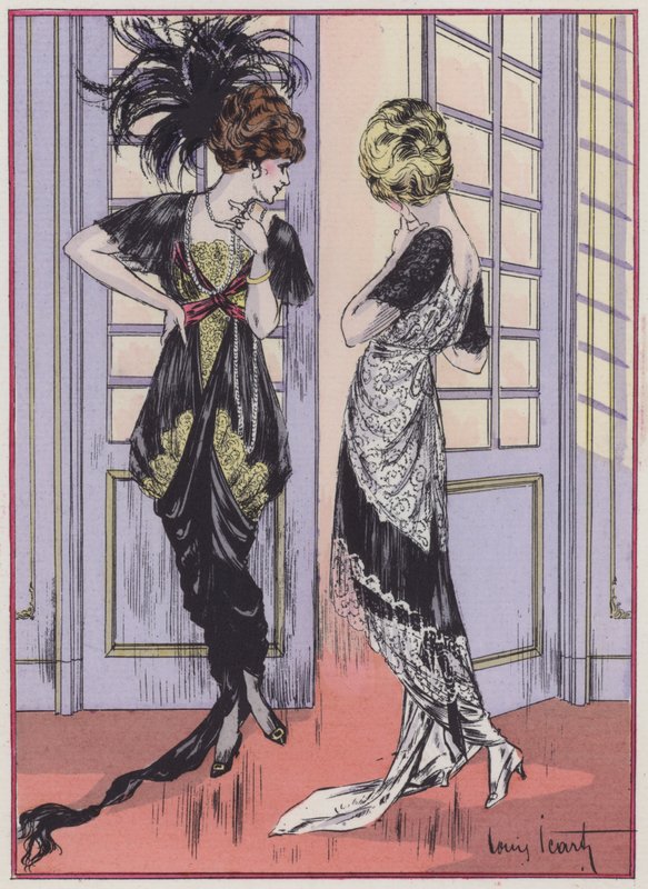 Suunnittelija Zimmermannin naisten muotia 1910-luvulta. tekijältä Louis Icart