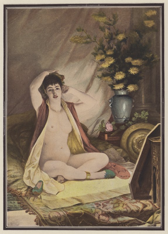 Ennen lasia (väri litho) tekijältä Louis Jacquesson de La Chevreuse
