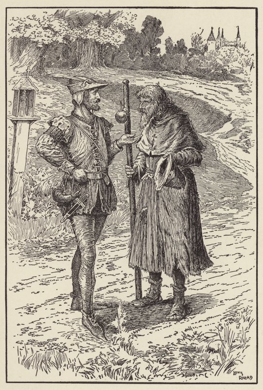 Tule, vaihda vaatteesi minun vaatteisiin, vanha mies tekijältä Louis John Rhead