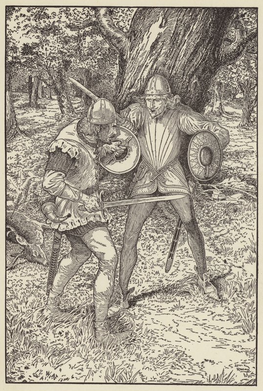 Armojumala, hyvä kaveri, sanoi Robin, Fain, jos tietäisin sinun nimesi tekijältä Louis John Rhead