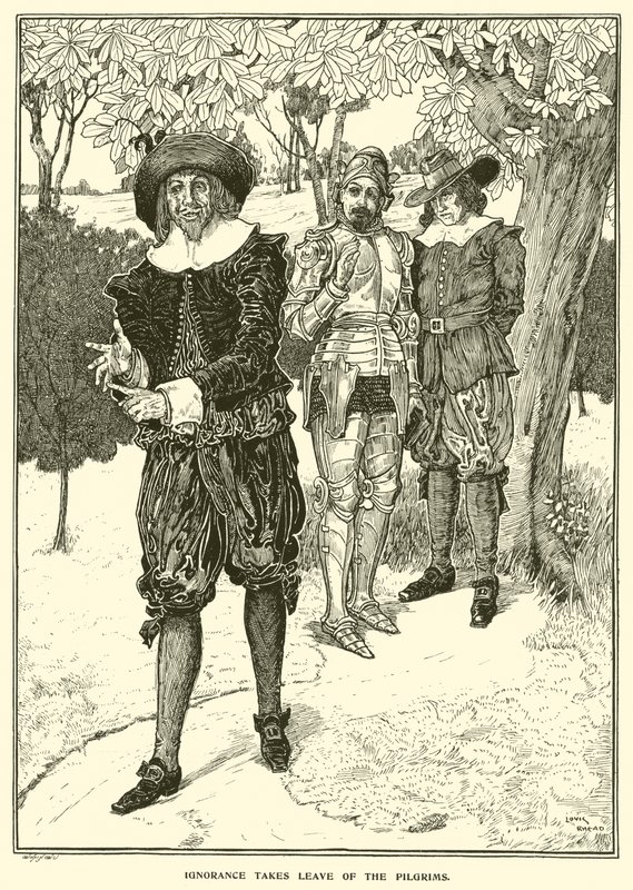 Tietämättömyys jättää pyhiinvaeltajat (kaiverrus) tekijältä Louis John Rhead