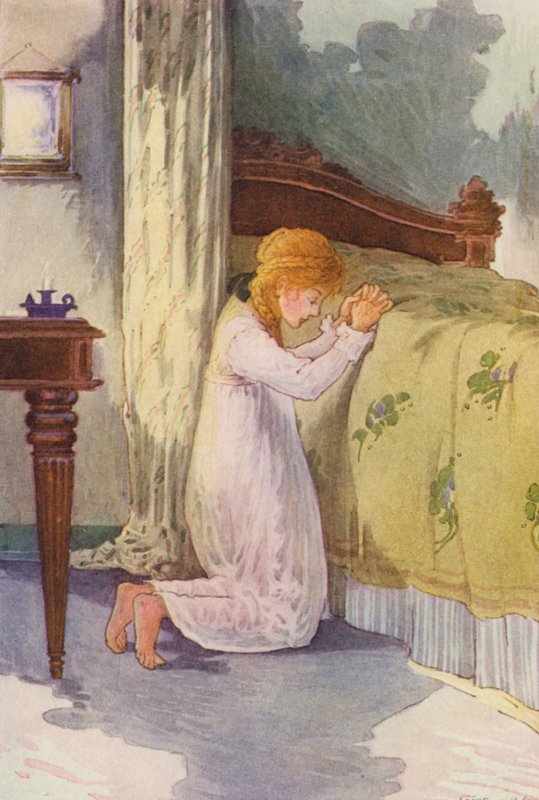 Johanna Spyrin kuvitus Heidiin (värilitraus). tekijältä Louis John Rhead