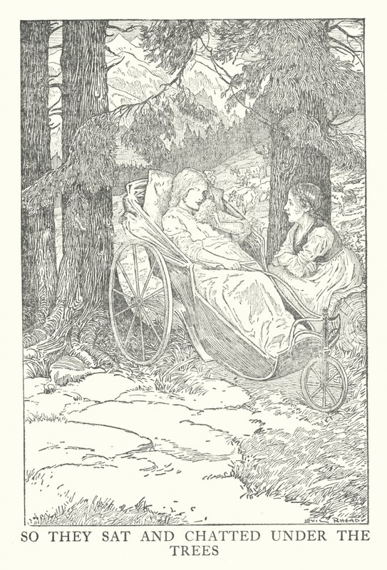 Johanna Spyrin Heidin kuvitus (litografia) tekijältä Louis John Rhead