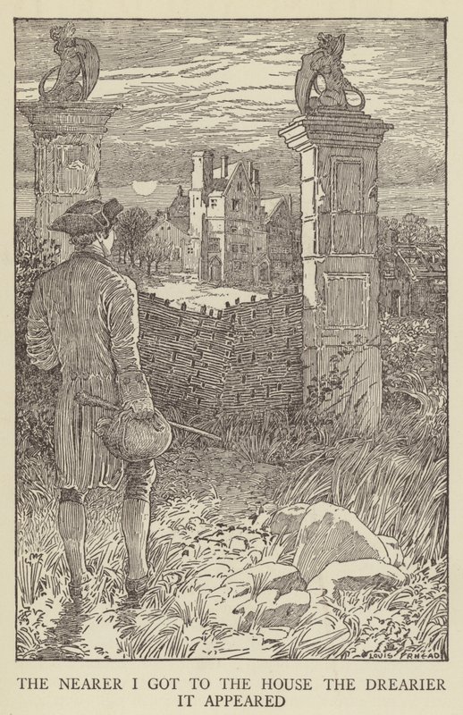 Robert Louis Stevensonin kuvitus Kidnapped tekijältä Louis John Rhead