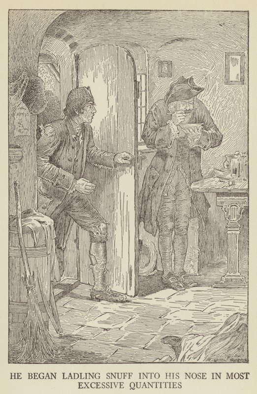 Robert Louis Stevensonin kuvitus Kidnapped tekijältä Louis John Rhead