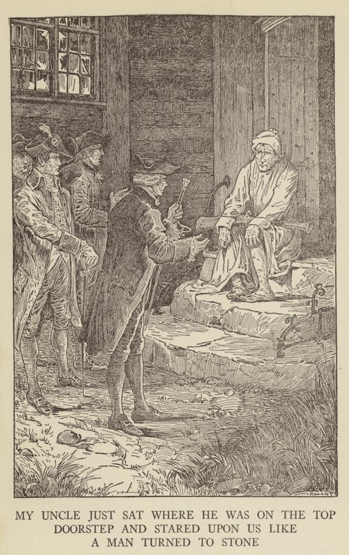 Robert Louis Stevensonin kuvitus Kidnapped tekijältä Louis John Rhead