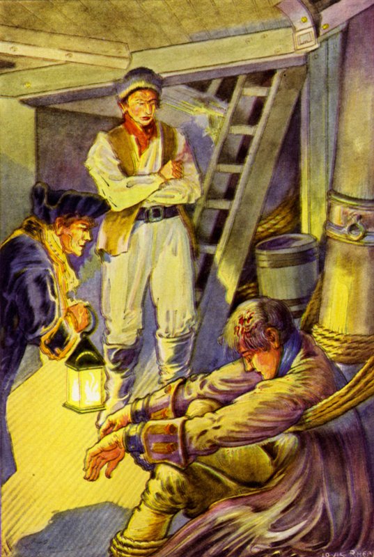 Robert Louis Stevensonin kuvitus Kidnapped tekijältä Louis John Rhead