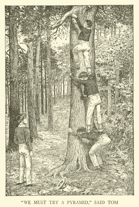 Kuvitus Tom Brownin koulupäiville (kaiverrus) tekijältä Louis John Rhead