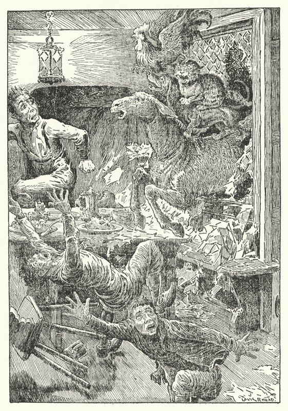 Bremenin kaupungin muusikot (litho) tekijältä Louis John Rhead