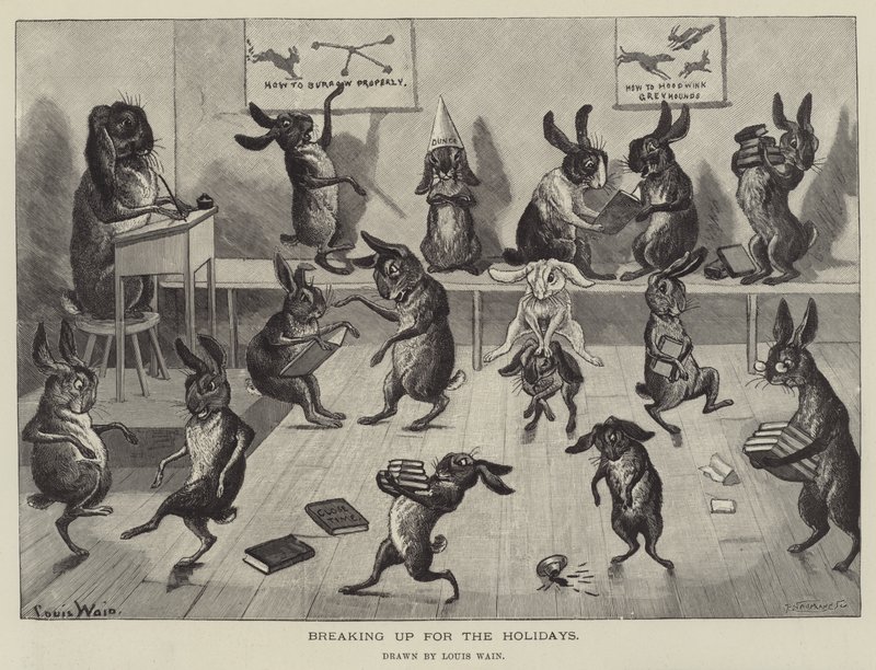 Eroaminen lomaa varten tekijältä Louis Wain