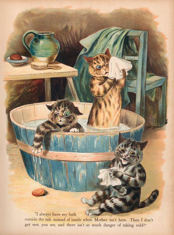 Louis Wain Cats (chromolitho) tekijältä Louis Wain