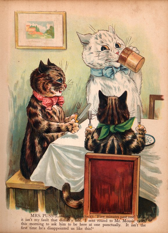 Louis Wain Cats (chromolitho) tekijältä Louis Wain