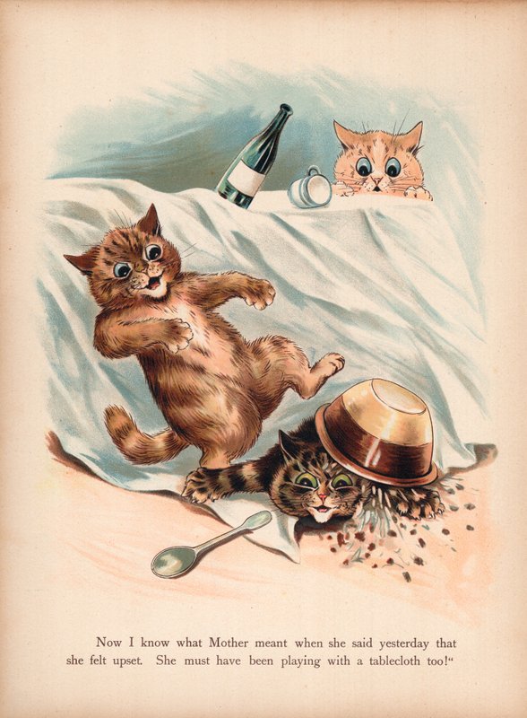 Louis Wain Cats (chromolitho) tekijältä Louis Wain