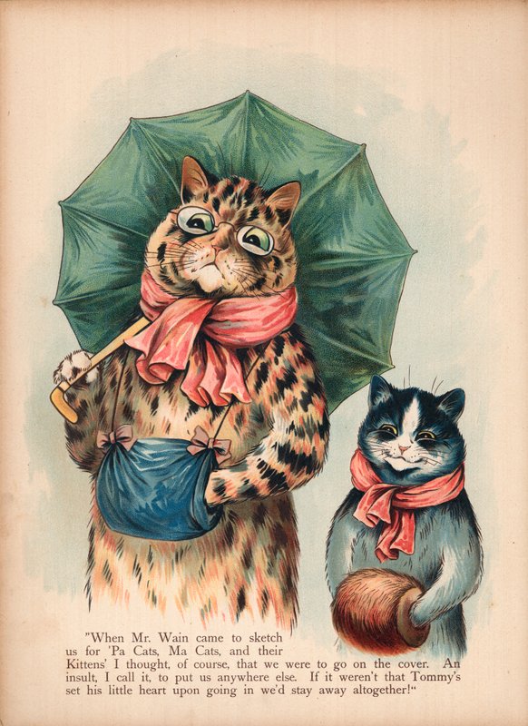 Louis Wain Cats (chromolitho) tekijältä Louis Wain
