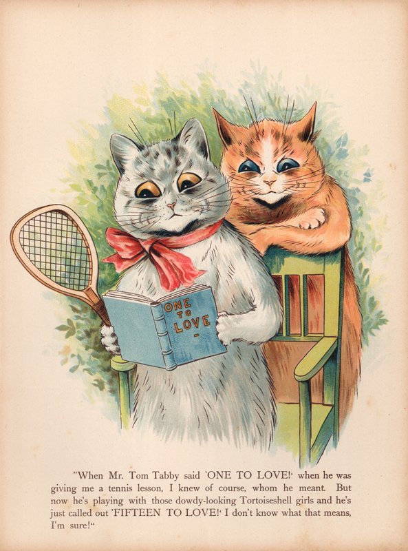 Louis Wain Cats (chromolitho) tekijältä Louis Wain