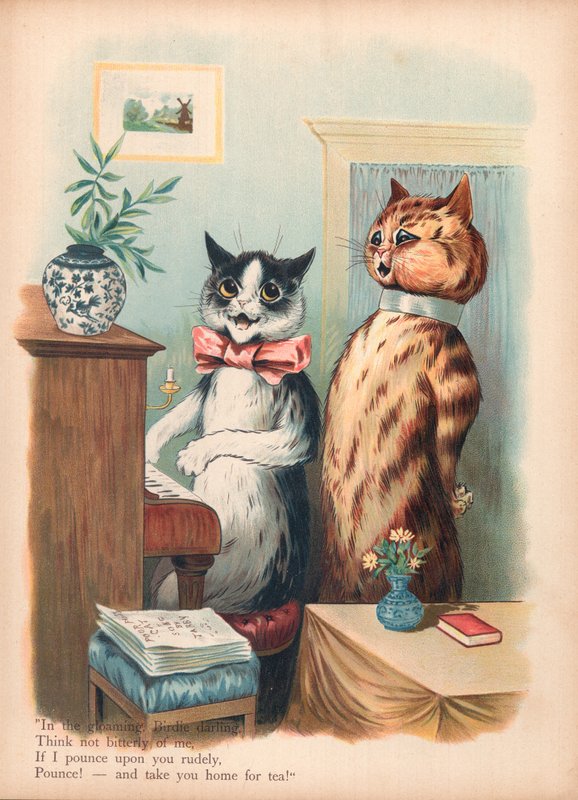 Louis Wain Cats (chromolitho) tekijältä Louis Wain