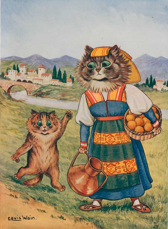 Pyydän, haluan appelsiinin tekijältä Louis Wain