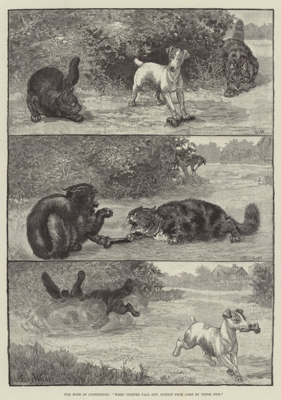 Kiistan luu, kun varkaat putoavat, rehellinen kansa tulee omillaan tekijältä Louis Wain