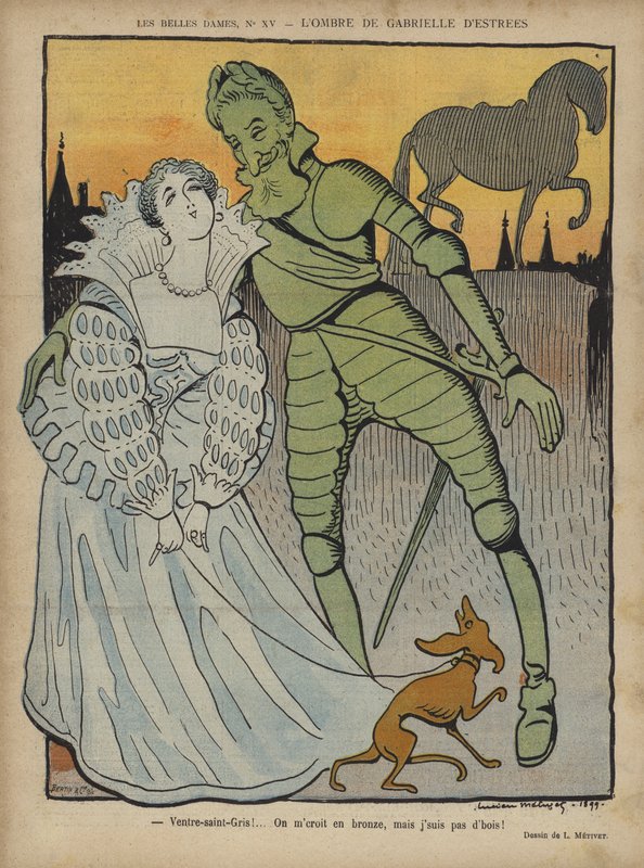 Ghost of Gabrielle dEstrees, kuvitus Le Rirelle tekijältä Lucien Metivet