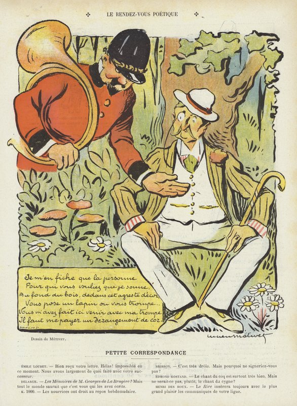 Kuvitus Le Rirelle tekijältä Lucien Metivet