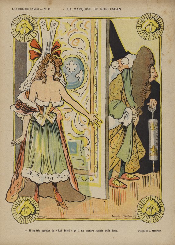La Marquise De Montespan, kuvitus Le Rirelle tekijältä Lucien Metivet