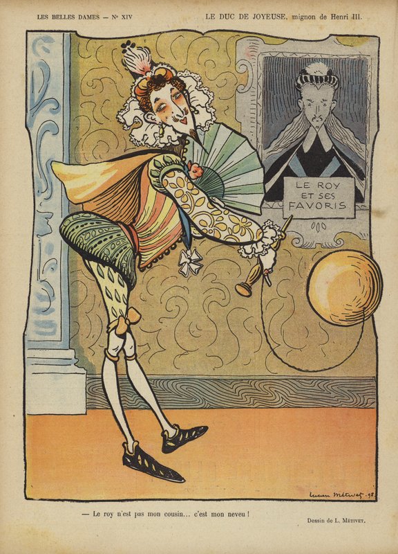 Le Duc De Joyeuse, kuvitus Le Rirelle tekijältä Lucien Metivet
